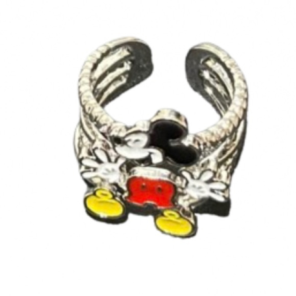 Feel Cute & Adorable | Mickey Mouse Silver Resizable Ring